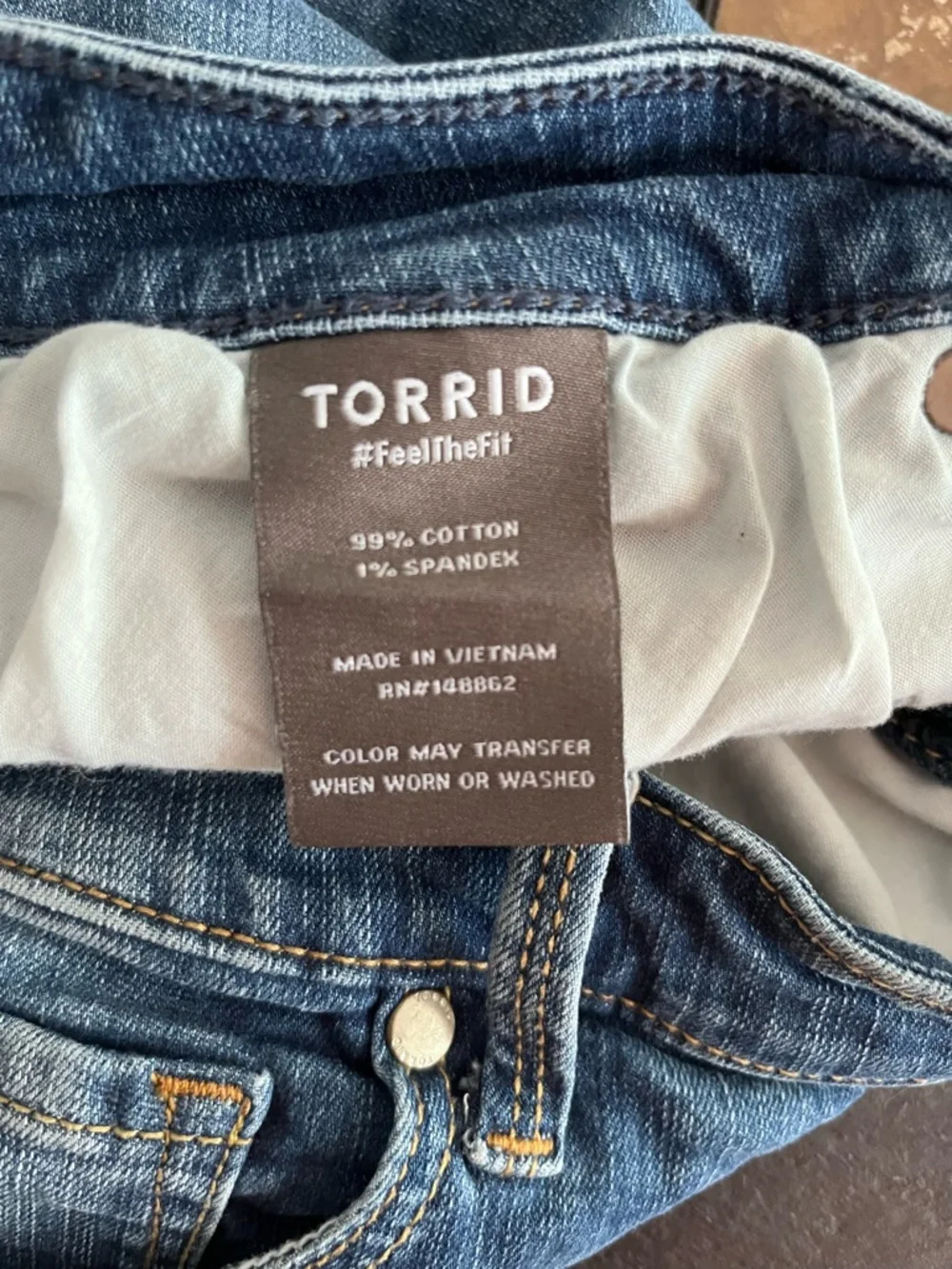 torrid Plus Dark Blue Denim Shorts